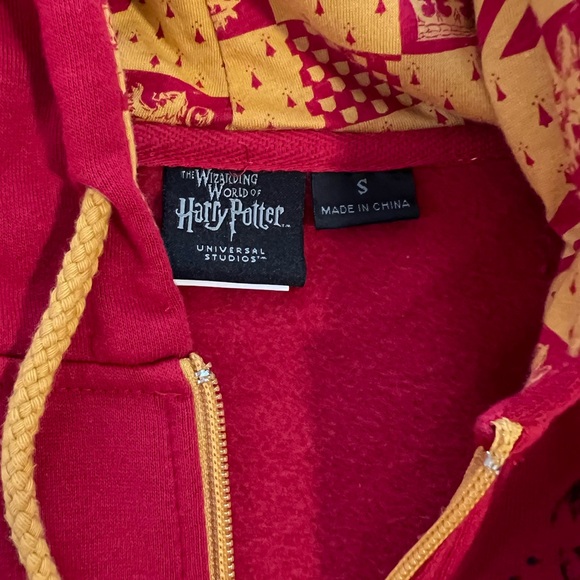 Harry Potter Gryffindor Zip Hoodie Adult Small - Picture 7 of 8